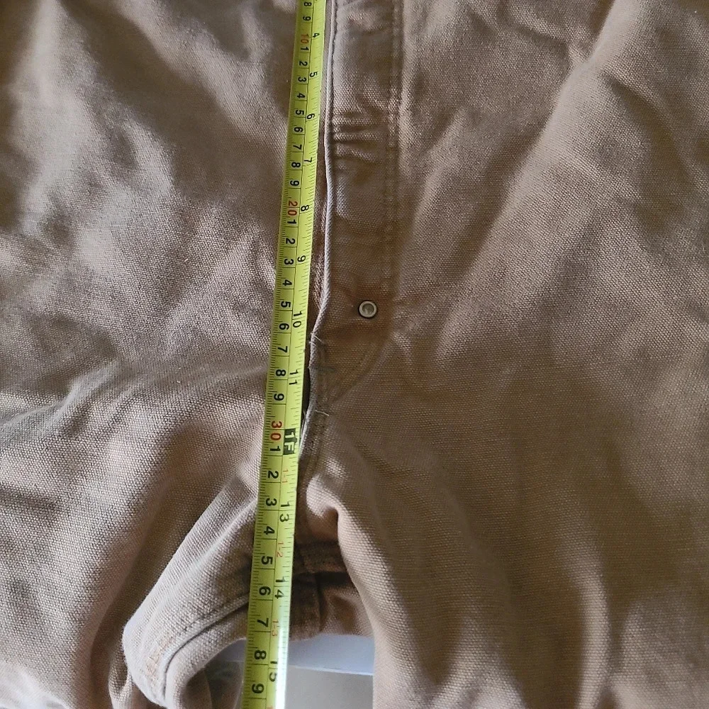 Carhartt Vintage tan Utility work pants quilted lined canvas sz.46×32